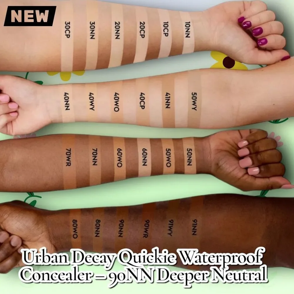 New Urban Decay Quickie 24HR Full-Coverage Waterproof Concealer – Shade 90NN Dee